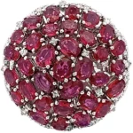 K18 ルビー ダイヤ リング 10.32ct・0.95ct