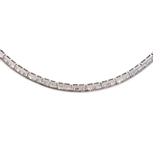 K18WG ダイヤモンド ネックレス 7.35ct