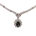Pt850/K18WG アレキサンドライト ダイヤ ネックレス/ペンダントトップ 0.69ct 14gの参考買取価格