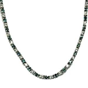 K18WG アレキサンドライト ダイヤ ネックレス/ペンダントトップ 4.51ct 21.8g