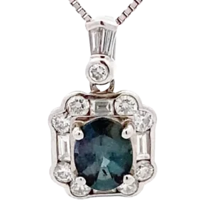 アレキサンドライト(変彩金緑石) ネックレス