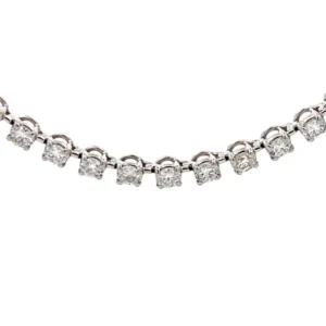 Pt･Pm850 ダイヤモンド ネックレス 9.8ct
