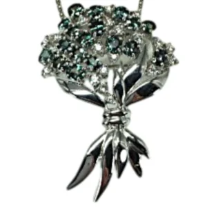 K18WG アレキサンドライト ダイヤ ネックレス/ペンダントトップ 4.37ct 18.9g