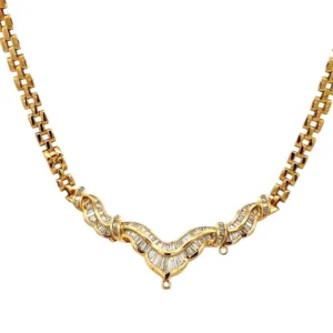 K18 ダイヤモンド ネックレス 4.38ct