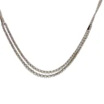 Pt900/K14WG ダイヤモンド ネックレス 5ct買取の参考価格