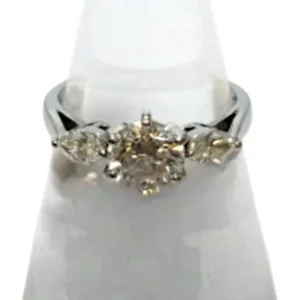Pt950ミキモト ダイヤ リング 0.33ct・1.02ct