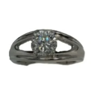 Pt900 ミキモト ダイヤ リング 1.09ct