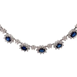 Pt･Pm900 サファイア ダイヤ ネックレス 11.54ct
