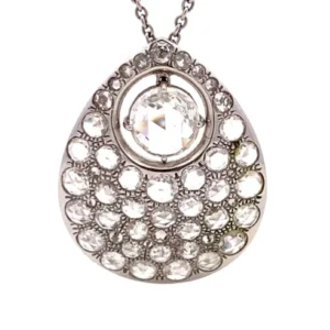 K18WG ダイヤ ペンダントトップ 4.66ct