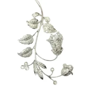 K18 ダイヤ ブローチ 2.10・0.22ct