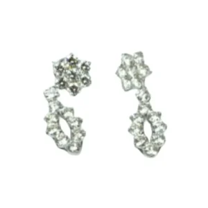 Pt900/K18 ダイヤ ピアス