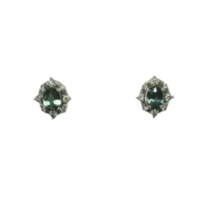 Pt･Pm900 アレキサンドライト・ダイヤモンド ピアス 0.26・0.24ct