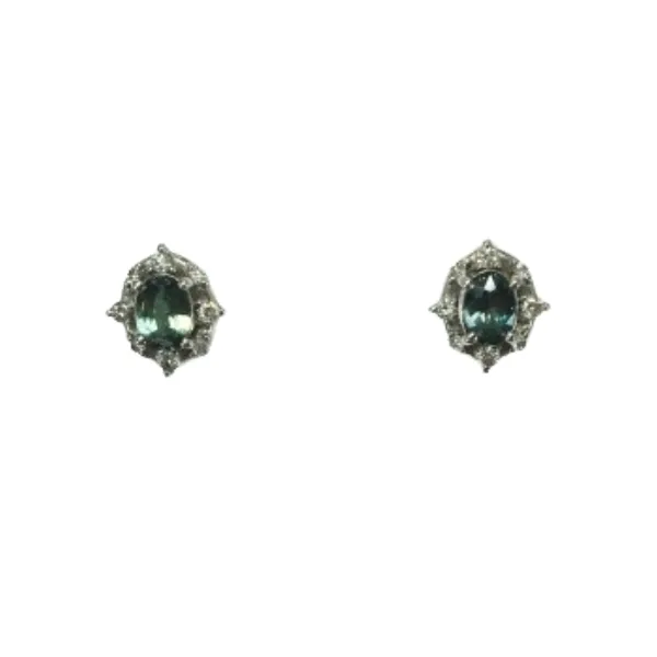Pt・Pm900 アレキサンドライト・ダイヤモンド ピアス 0.26・0.24ct