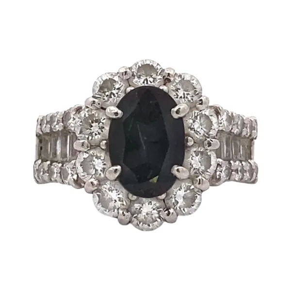 Pt・Pm900 ブラジル産アレキサンドライト・ダイヤモンド リング 2.07ct