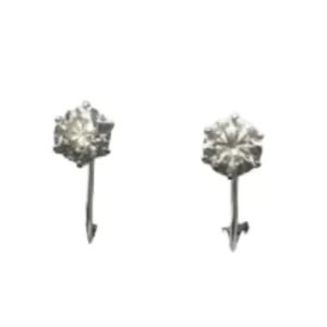 Pt･Pm900 ダイヤ イヤリング 1.106・1.074ct
