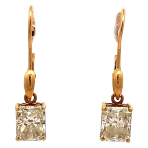K18 ダイヤ イヤリング 1.006・1.027ct