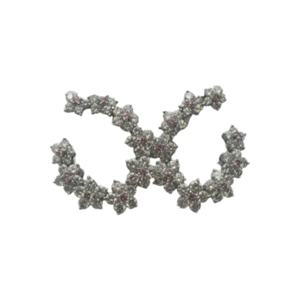Pt900/K14WG ピンクダイヤモンド・ダイヤモンド ピアス/イヤリング 0.23・0.24 ct 2.11・2.08 ct