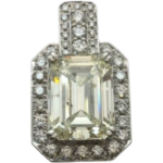 Pt900 ダイヤモンド ネックレス/ペンダントトップ 10.101ct 1.24 ct