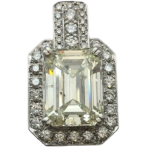 Pt900 ダイヤモンド ネックレス/ペンダントトップ 10.101ct 1.24 ct