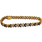 K18 サファイア・ダイヤモンド S5.81・D3.32ct