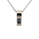 Pt850/Pt900 アレキサンドライト・ダイヤ 0.43・0.16ct