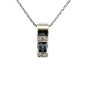 Pt850/Pt900 アレキサンドライト・ダイヤ 0.43・0.16ct