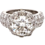 Pt・Pm900 ダイヤモンド リング 3.225 ct 2.42 ct