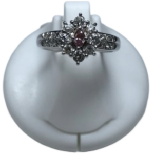 Pt900 ピンクダイヤモンド・ダイヤモンド リング 0.09・0.05 ct