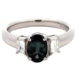 Pt900 アレキサンドライト・ダイヤ リング  1.1ct