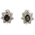 Pt･Pm900 アレキサンドライト・ダイヤモンド ピアス/イヤリング 0.43・0.33・D0.53・D0.53ct