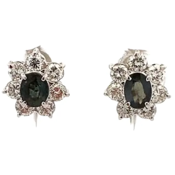 Pt･Pm900 アレキサンドライト・ダイヤモンド ピアス/イヤリング 0.43・0.33・D0.53・D0.53ct