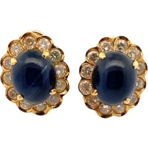 K18 サファイア・ダイヤモンド S12.56・D2.27ct