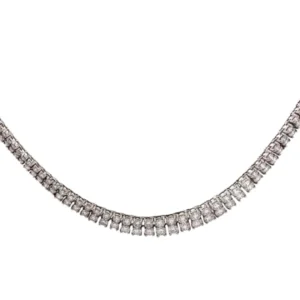 Pt・Pm850 ダイヤモンド ネックレス 10.7ct