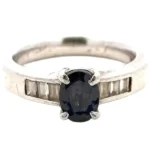 Pt・Pm900 ブラジル産アレキサンドライト・ダイヤ リング 1.08ct