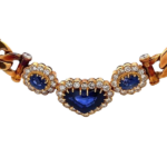 K18 サファイア・ダイヤモンド 4.13・2.02・2.21ct