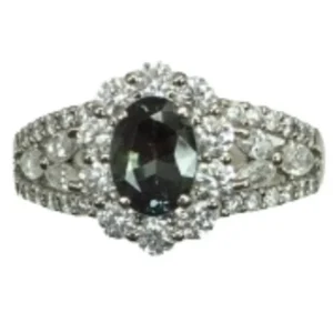 Pt・Pm900 アレキサンドライト・ダイヤ リング 1.05 ct