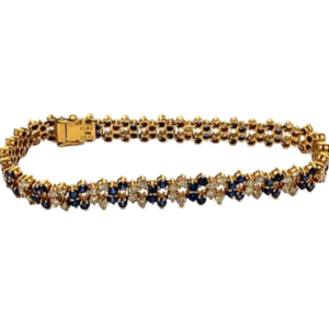 K18 サファイア・ダイヤモンド S5.81・D3.32ct