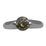 K18WG ブラウンダイヤモンド リング 0.8ct