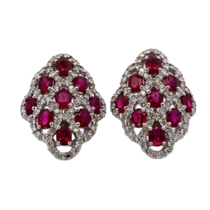 Pt900/K18 ルビー・ダイヤ R5.95・D2.0ct