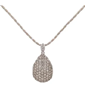 K18WG ダイヤモンド ネックレス/ペンダントトップ  5.35ct