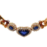 K18 サファイア・ダイヤモンド 4.13・2.02・2.21ct