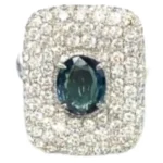 Pt・Pm900 インド産アレキサンドライト・ダイヤ リング 2.23ct