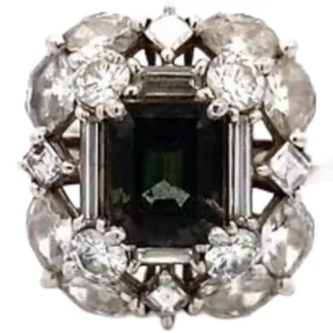 Pt・Pm900 アレキサンドライト・ダイヤ リング 1.37ct