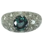 Pt・Pm900 インド産アレキサンドライト・ダイヤ リング 2.037ct