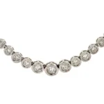 Pt・Pm850 ダイヤモンド ネックレス 5.33ct