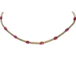 K18 ルビー・ダイヤモンド ネックレス 13.39・D9.17ct