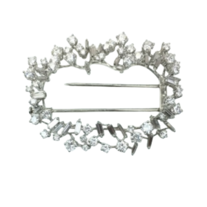 K18 ダイヤ ブローチ