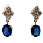 Pt900/K14WG サファイア・ダイヤ 0.429・0.429ct