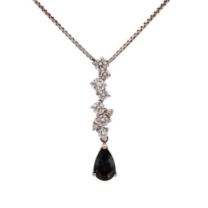 Pt850/Pt900 アレキサンドライト・ダイヤモンド ネックレス/ペンダントトップ 0.9 ct D0.63 ct