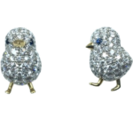 K18/Pt950 ダイヤモンド・青石 ピアス/イヤリング D0.965・D1.186・S0.041・S0.017 ct